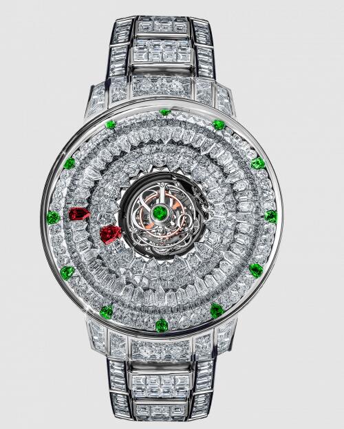 Jacob & Co. THE MYSTERY TOURBILLON BRACELET TSAVORITES Watch Replica SN800.30.BD.AB.A30BD Jacob and Co Watch Price